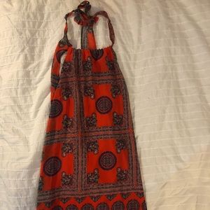 Lulus red pattern dress